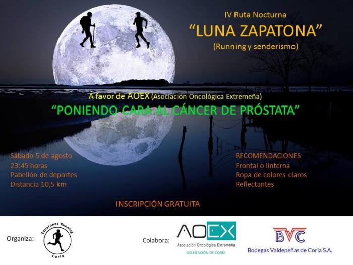 Coria acogerá la IV Ruta Nocturna «Luna Zapatona» el próximo 4 de agosto con motivo del Agosto Turístico
