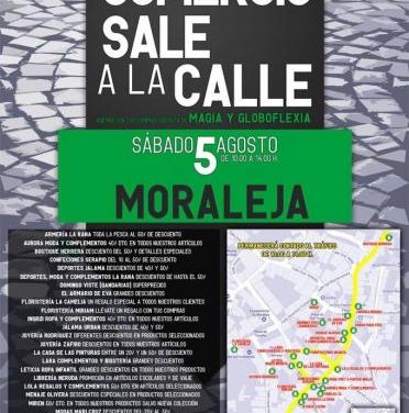 Más de una veintena de establecimientos de Moraleja participa este sábado en «El comercio sale a la calle»