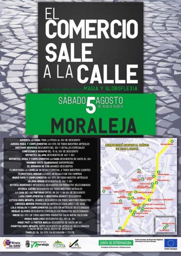 Más de una veintena de establecimientos de Moraleja participa este sábado en «El comercio sale a la calle»