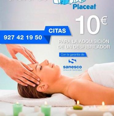 Placeat ofrece masajes solidarios con los que recaudar fondos para la compra de un desfibrilador