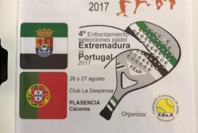 Plasencia será sede del IV Enfrentamiento de Selecciones Pádel entre Extremadura y Portugal
