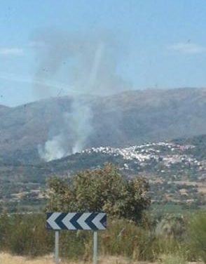 El Infoex declara el nivel 1 de peligrosidad por un incendio cerca del municipio serragatino de Eljas