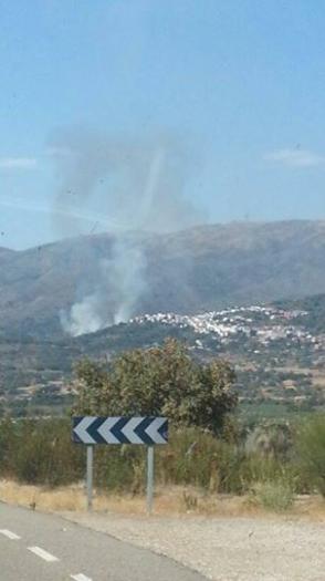 El Infoex declara el nivel 1 de peligrosidad por un incendio cerca del municipio serragatino de Eljas