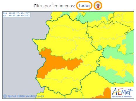 La provincia de Cáceres permanece en alerta amarilla este miércoles con máximas de 39 grados