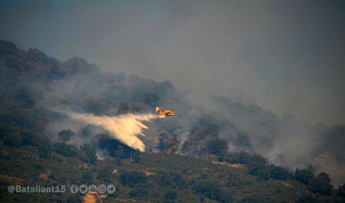 El INFOEX considera que el incendio de Cabezabellosa, que continúa activo, es intencionado