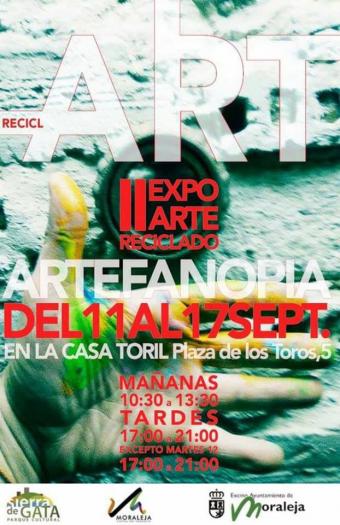 La exposición «RECICL ART» estará del 11 al 17 de septiembre en la Casa Toril en Moraleja