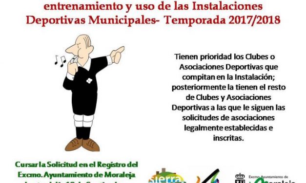 El Ayuntamiento de Moraleja abre el plazo para solicitar instalaciones deportivas municipales hasta el día 19