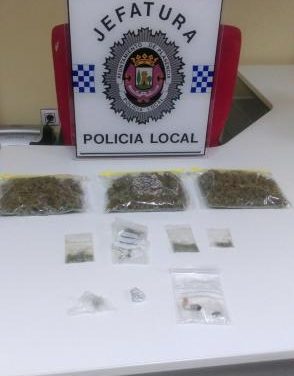 Detenido en la estación de Plasencia un hombre que portaba 171 gramos de marihuana en su equipaje