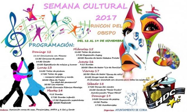 Rincón del Obispo celebrará del 12 al 19  su semana cultural con talleres, teatro, exposiciones y música