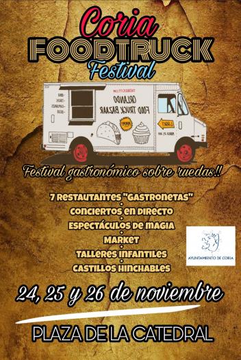 La ciudad de Coria se prepara ya para acoger el I Festival Gastronómico Sobre Ruedas o FoodTruck Festival