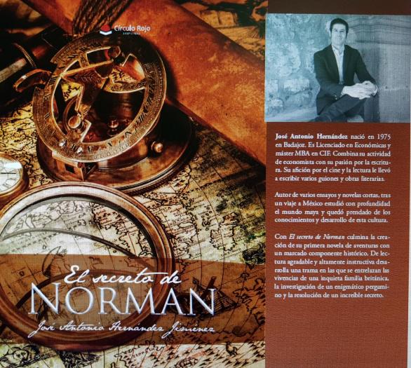 El escritor José Antonio Hernández presentará este sábado en Plasencia su novela «El secreto de Norman»