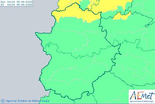 El norte de la provincia de Cáceres está en alerta amarilla por fuertes vientos este martes