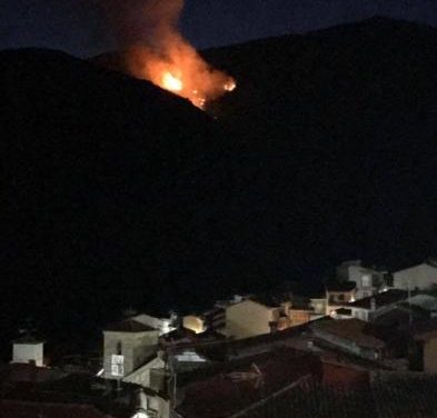 La Sierra de Gata registra un incendio forestal en la noche del sábado entre Eljas y Valverde
