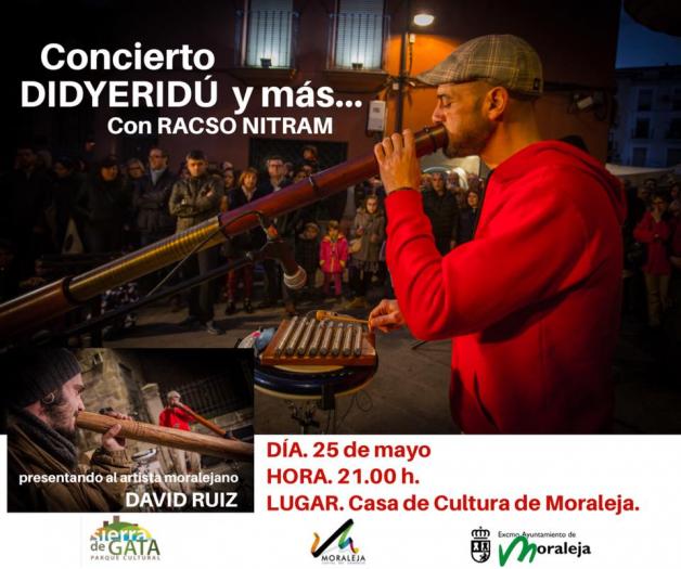 Los vecinos de Moraleja podrán disfrutar de la música ancestral de Australia con el concierto «Didyeridú»