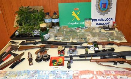 Desmantelan cinco puntos relacionados con el cultivo, elaboración, consumo y venta de drogas en Badajoz