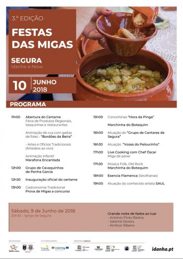 La localidad lusa de Segura acogerá este domingo la III Fiesta de las Migas con multitud de actividades