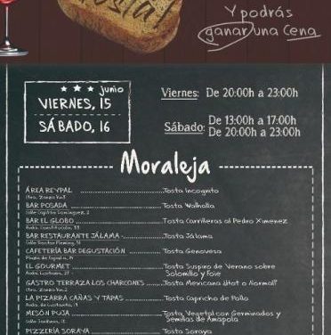 Una decena de bares de Moraleja participará este fin de semana en la cita gastronómica «¡Qué tostá!»