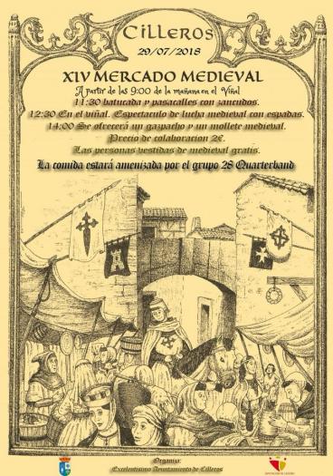 Cilleros se trasladará al medievo para celebrar el día 29 el XIV Mercado Medieval en la zona de El Viñal.