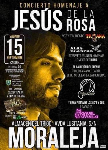 Un concierto homenaje a Triana recaudará fondos en Moraleja para Mensajeros de la Paz