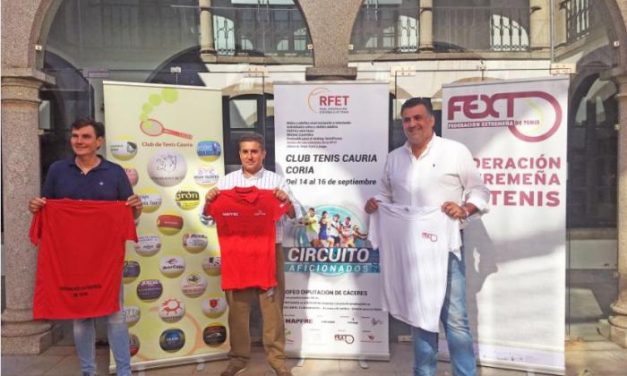Coria acogerá este fin de semaan el II Trofeo de Tenis del Circuito de Aficionados de la Federación Española