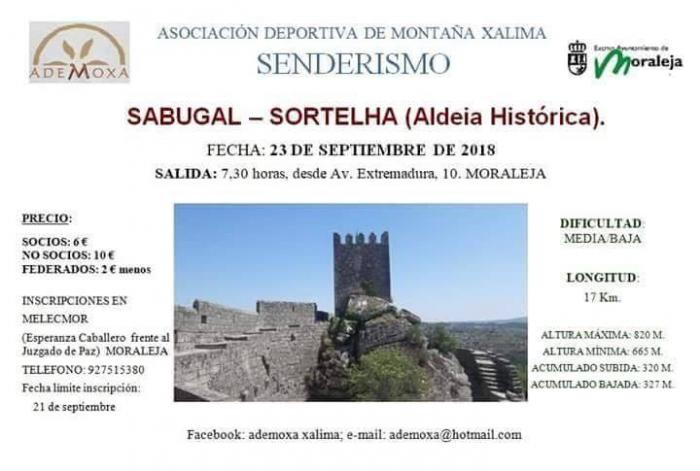 ADEMOXA celebrará este domingo una ruta por los municipios lusos de Sabugal y Sortelha