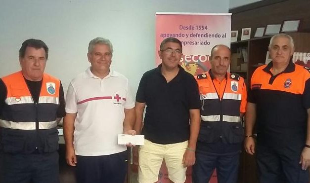 El sector hostelero de Coria dona el excedente de la Feria de San Pedro a Cruz Roja y Protección Civil