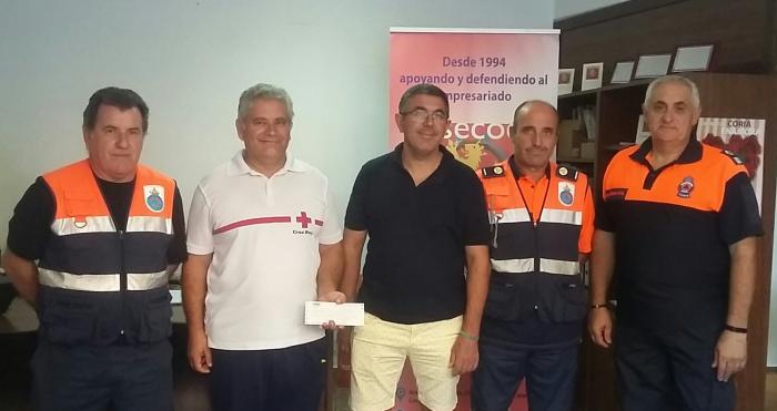 El sector hostelero de Coria dona el excedente de la Feria de San Pedro a Cruz Roja y Protección Civil