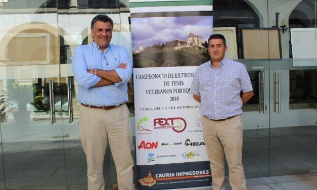 Coria acogerá este fin de semana el Campeonato de Extremadura de Tenis con la participación de 10 equipos