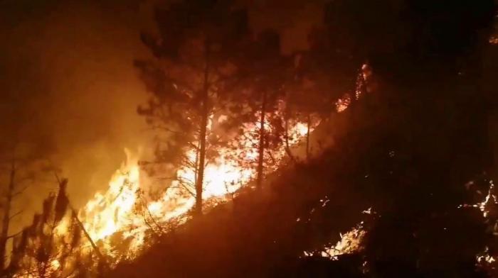 La alquería hurdana de La Fragosa registra un incendio forestal en la tarde de este lunes