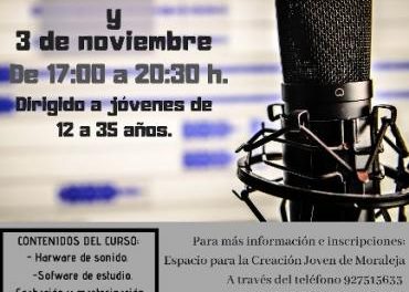 Moraleja continúa con el X Plan Local de Juventud con un taller sobre grabación y tratamiento del sonido