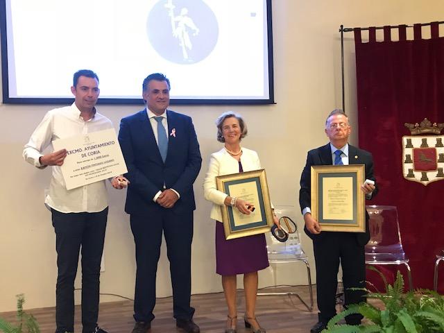 Coria entrega los Premios San Pedro de Alcántara a Eladio Paniagua, José Delgado y Ramón Pintiado