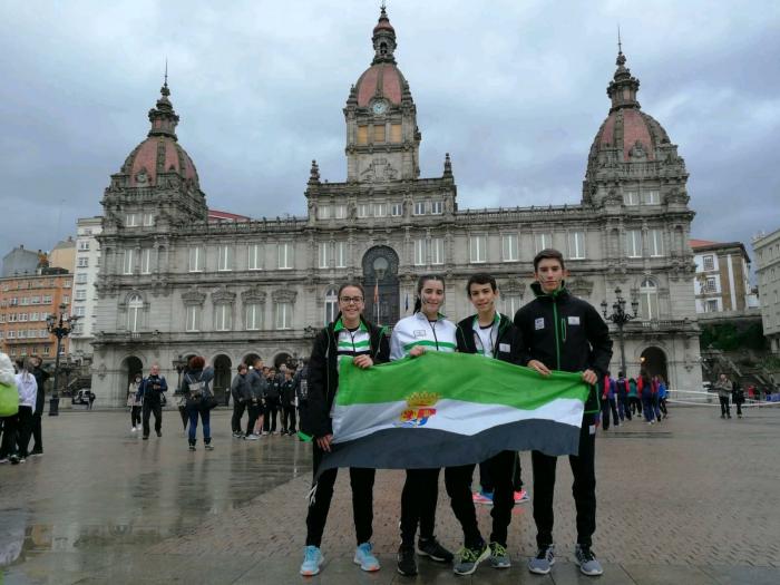 Cuatro alumnos de Coria participan en el Campeonato de España Escolar de Orientación en A Coruña