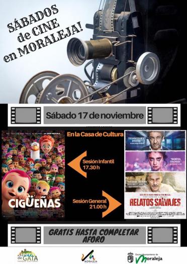 Moraleja celebrará la tercera sesión de «Sábados de Cine» con la proyección de dos nuevas películas