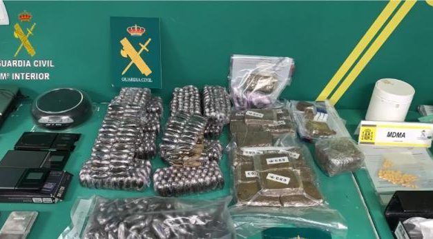 La operación antidroga llevada a cabo en la zona de Moraleja se salda con la incautación de 43 kilos de droga