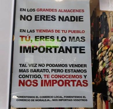 El comercio local de Moraleja inicia una campaña para fomentar las compras en la localidad