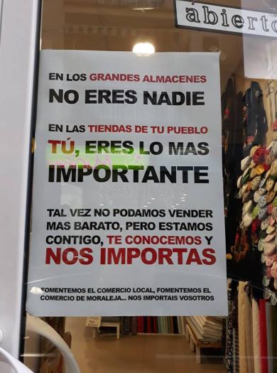 El comercio local de Moraleja inicia una campaña para fomentar las compras en la localidad