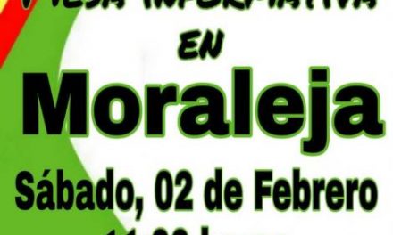 El partido político VOX celebrará el sábado 2 de febrero una mesa informativa en Moraleja