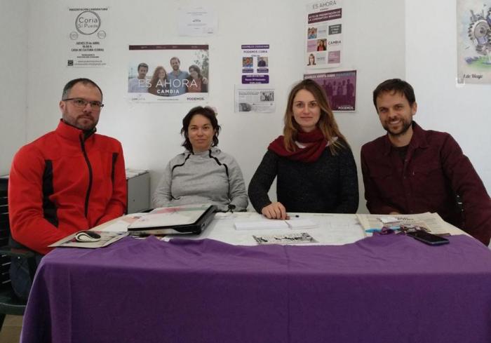 La edil de Podemos, Marta Garrido, encabezará la candidatura de la formación morada a la alcaldía de Coria