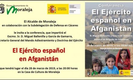 Moraleja acogerá este jueves una conferencia sobre el trabajo del ejército español en Afganistán