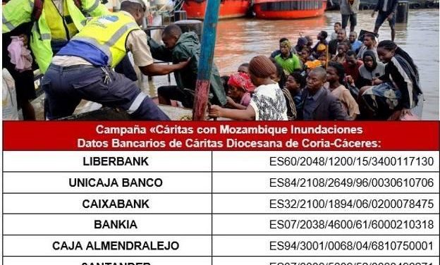 Cáritas de Torrejoncillo se suma a la campaña solidaria para ayudar a 27.500 personas en Mozambique