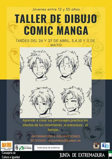 El Espacio Joven de Moraleja impartirá un taller de dibujo de cómic, manga y personajes