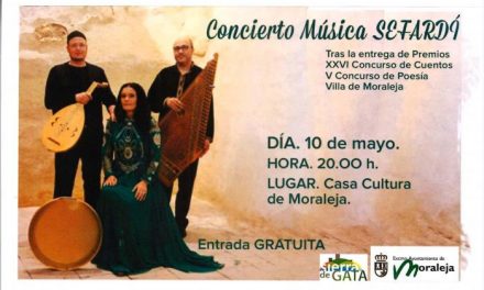 La Casa de Cultura acogerá un concierto de música Sefardí este viernes  las 20:00 horas