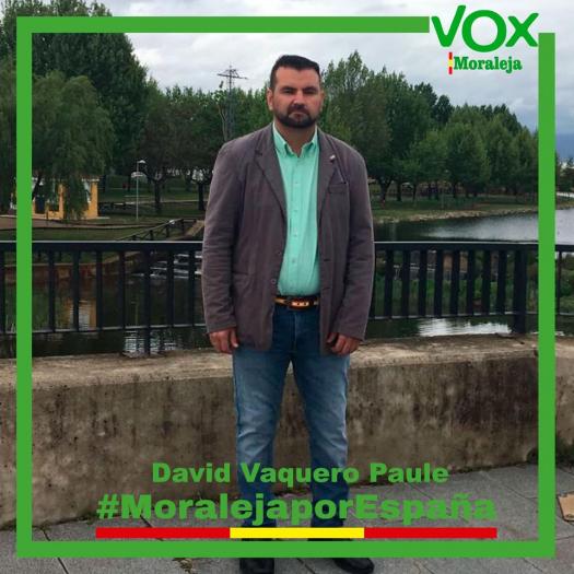 David Vaquero candidato por VOX en Moraleja renunciaría a su sueldo si es elegido alcalde
