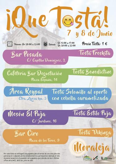El Ayuntamiento de Moraleja está preparando la segunda edición del evento gastronómico «¡Qué Tostá!»