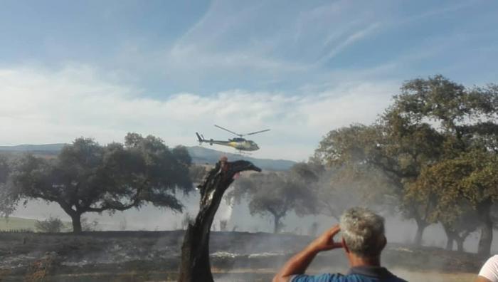 Desactivado el nivel 1 de peligrosidad en el incendio forestal de San Martín de Trevejo