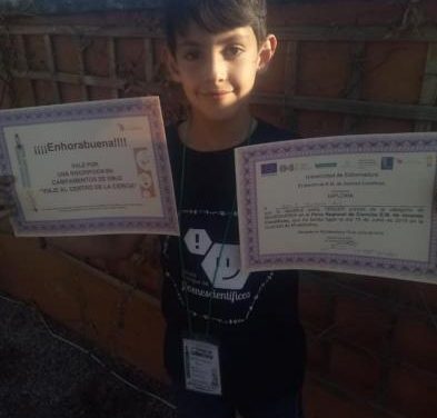 Un joven de Moraleja logra el tercer puesto en la V Feria Regional de Ciencias celebrada en Montánchez