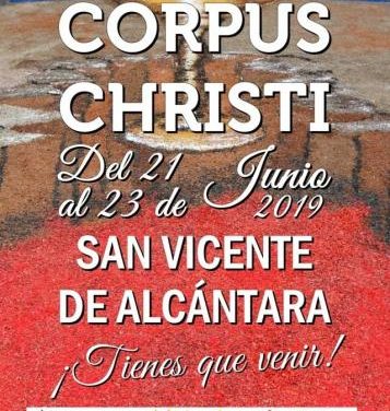 San Vicente de Alcántara ultima los preparativos de la tradicional celebración del Corpus Christi