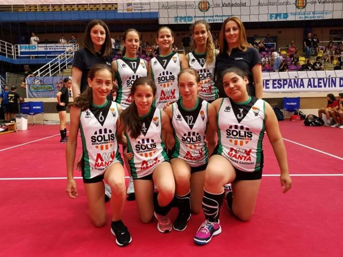 La AD Villa de Moraleja CB de voleibol se posiciona en la deminovena plaza en el Campeonato de España