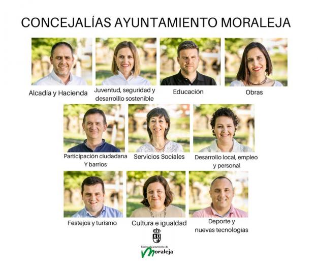 Estefanía García y Alfonso Gómez serán los tenientes de alcalde en Moraleja durante la nueva legislatura
