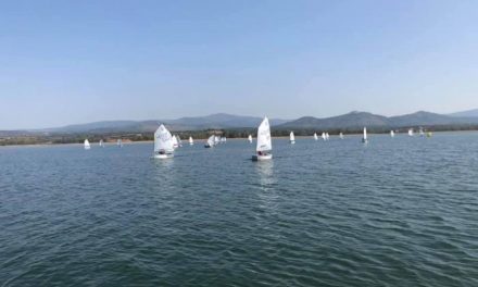 La Copa de España de Aguas Interiores Optimist contó con más de 30 embarcaciones en el embalse de Borbollón